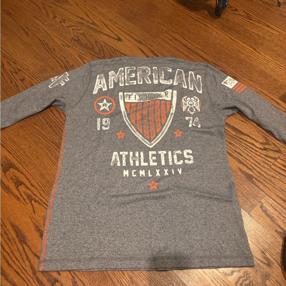 American Fighter Gray Long Sleeve Shirt